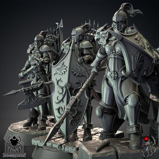 Widows of Heaven Squad | EightLegs Miniatures | 3D printed Miniature | OPR compatible