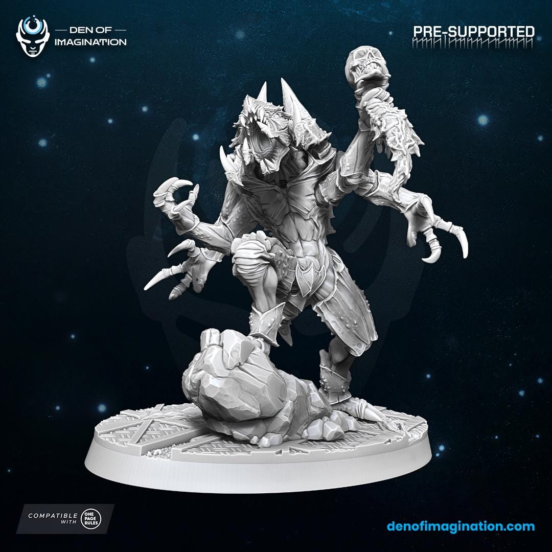 Hive Kelth Abductor Prime | WildMesh | 3D printed Miniature | OPR compatible