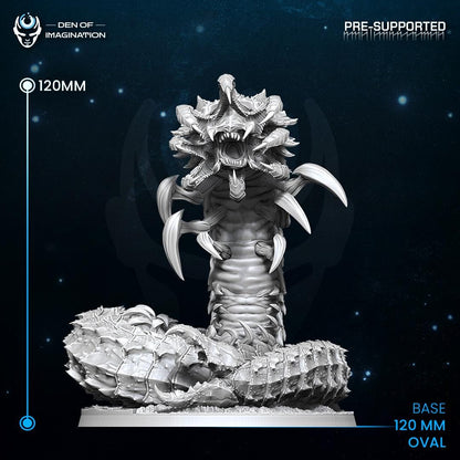Hive Kelth Devouring Serpent | WildMesh | 3D printed Miniature | OPR compatible