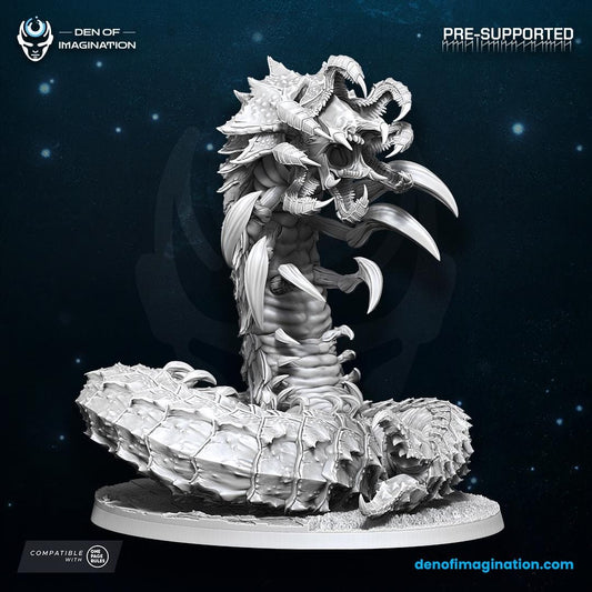 Hive Kelth Devouring Serpent | WildMesh | 3D printed Miniature | OPR compatible