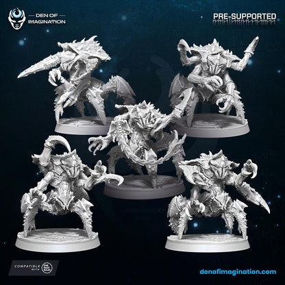 Hive Kelth Nestwardens | WildMesh | 3D printed Miniature | OPR compatible