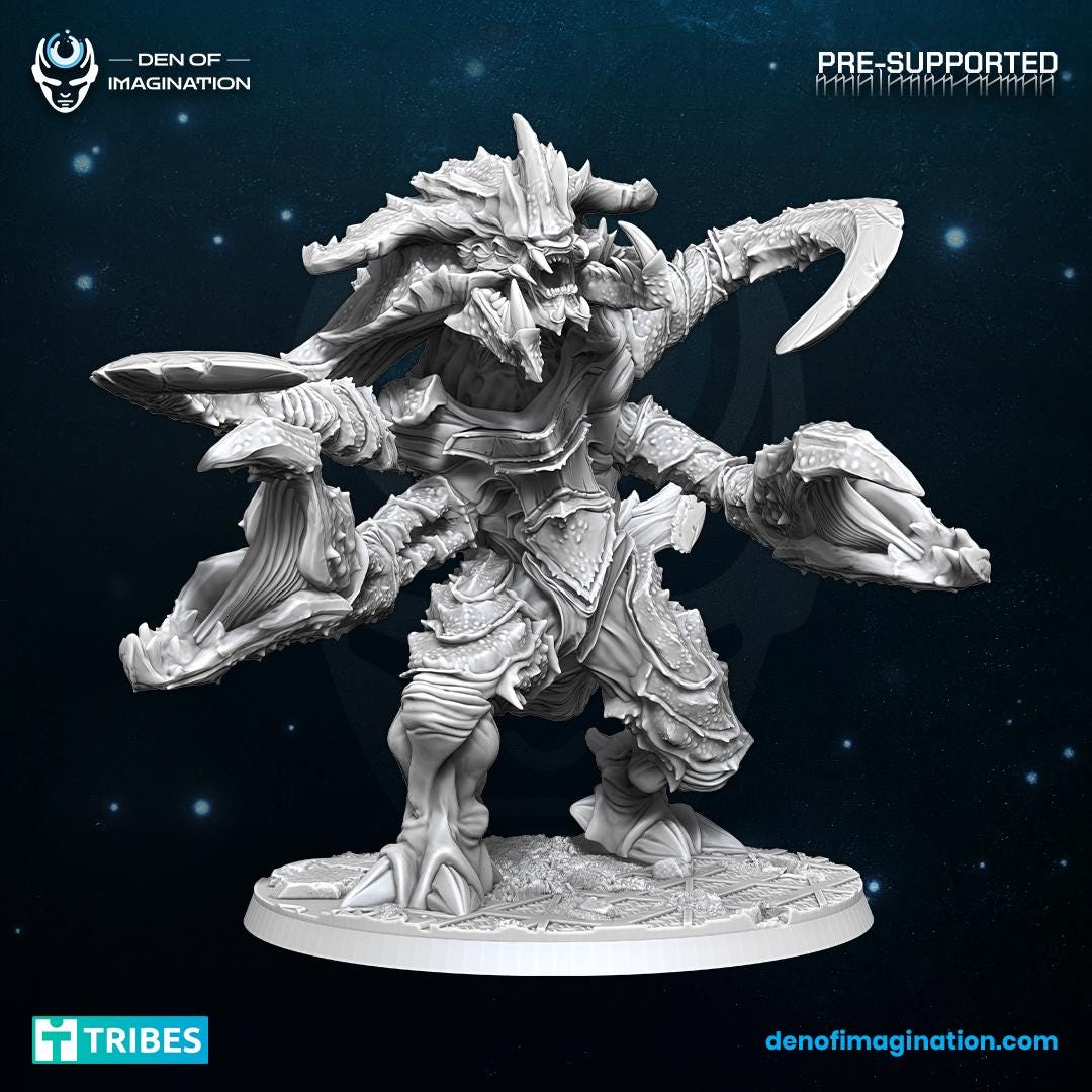 Ultrafex Prime Hive Kelt Ram | WildMesh | 3D printed Miniature | OPR compatible