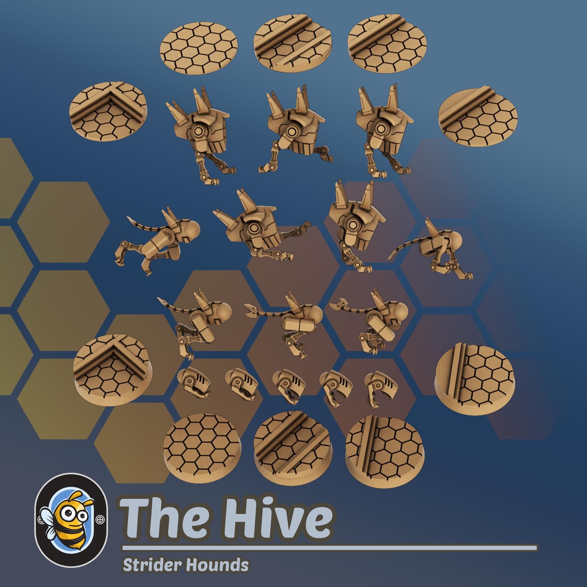 Strider hounds | Hivemind minis | Tabletop game | Wargame | 3D Printed miniatures
