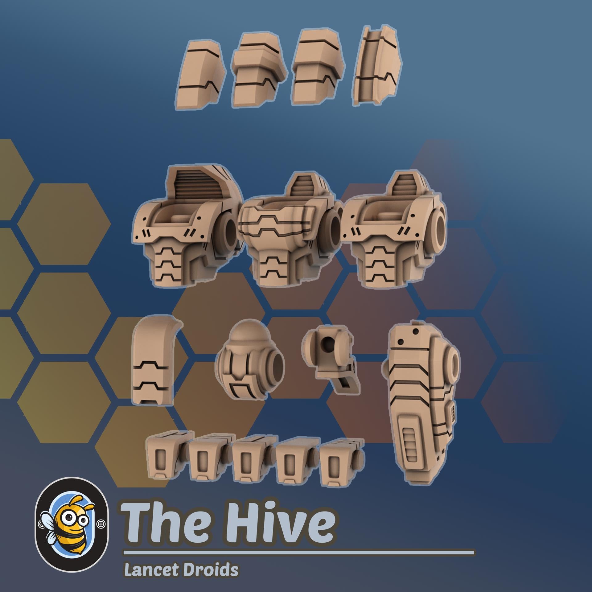 Lancet Droids | Hivemind minis | Tabletop game | Wargame | 3D Printed miniatures