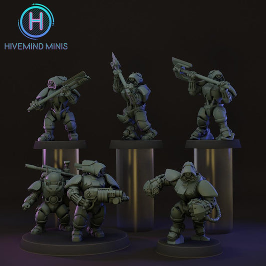 Droidkyn Haywires | Hivemind minis | Tabletop game | Wargame | 3D Printed miniatures