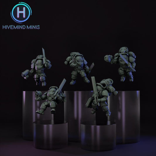 Droidkyn Jumpers | Hivemind minis | Tabletop game | Wargame | 3D Printed miniatures