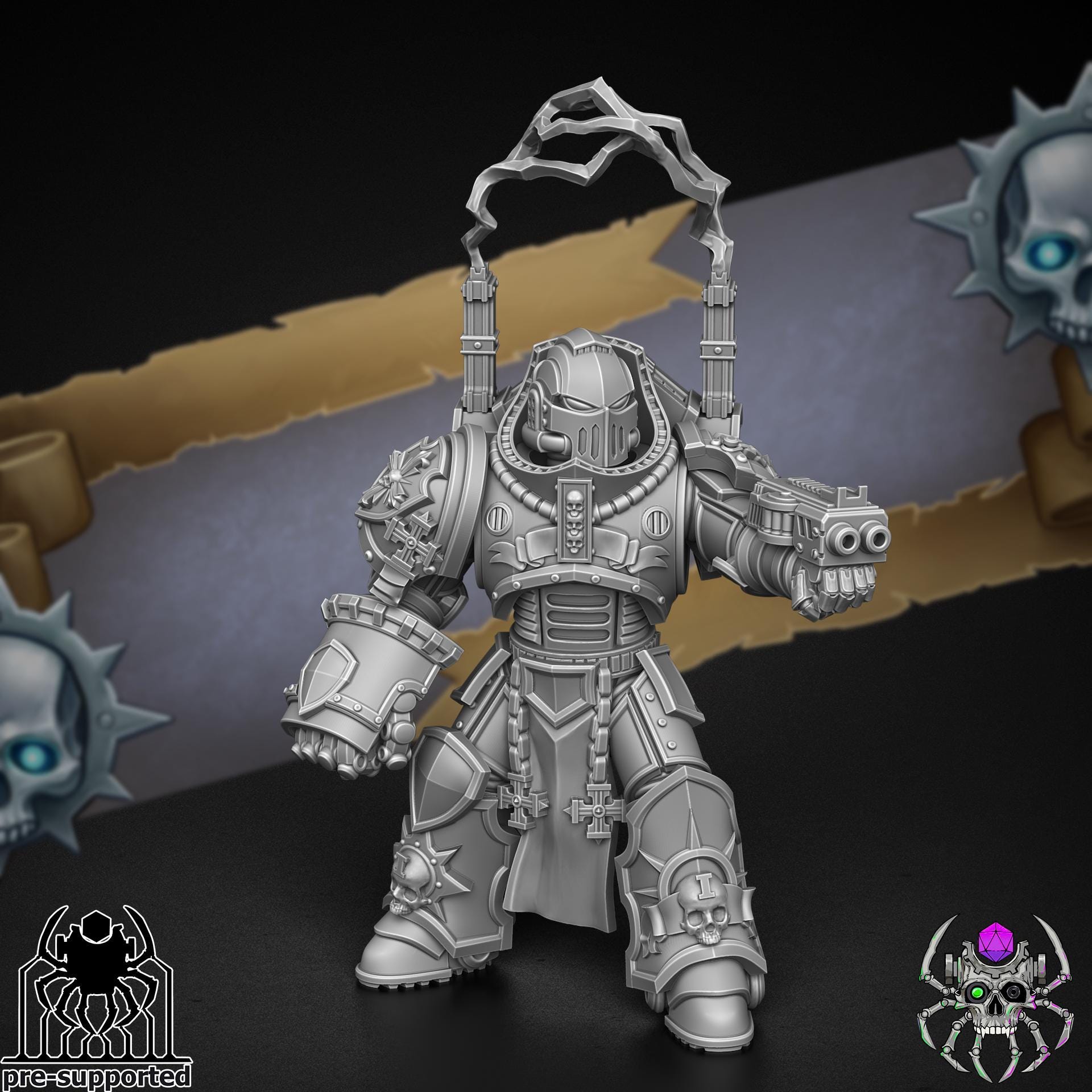 Demon Hunters Decussators Squad | EightLegs Miniatures | Wargaming | Tabletop game | 3D printed miniature | OPR compatible