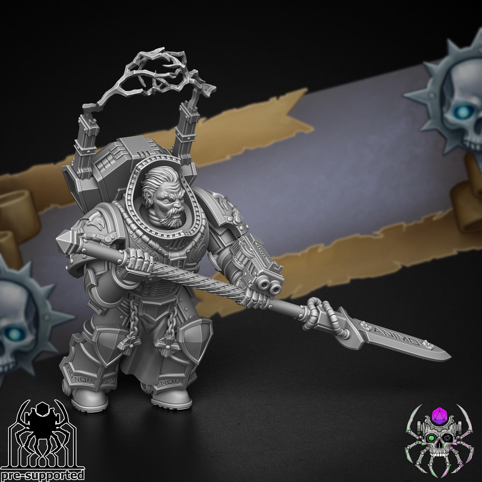 Demon Hunters Decussators Squad | EightLegs Miniatures | Wargaming | Tabletop game | 3D printed miniature | OPR compatible