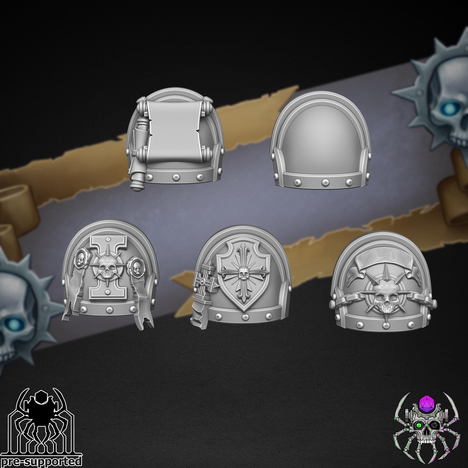 Demon Hunters Decussators Squad | EightLegs Miniatures | Wargaming | Tabletop game | 3D printed miniature | OPR compatible