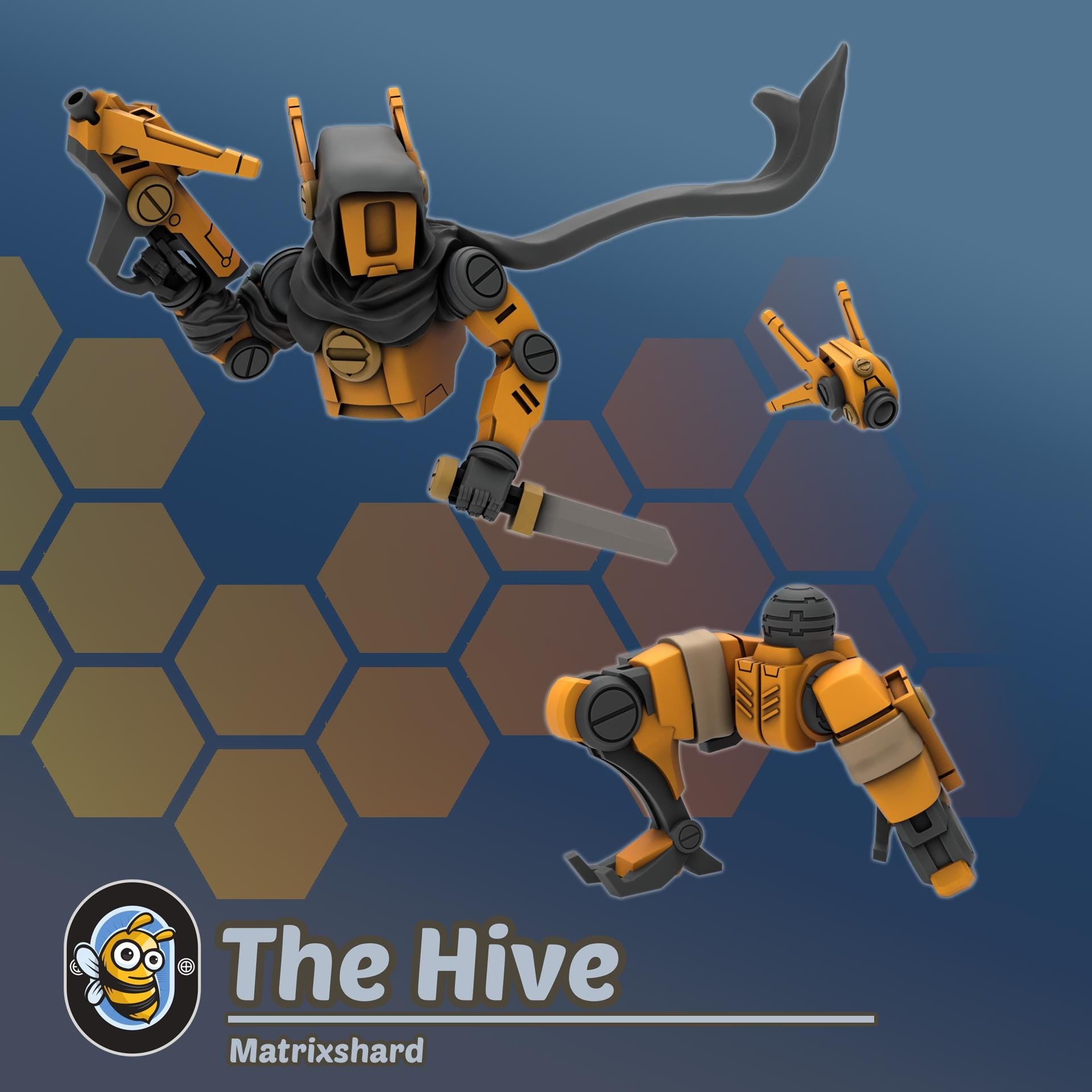 Matrixshard | Hivemind minis | Tabletop game | Wargame | 3D Printed miniatures