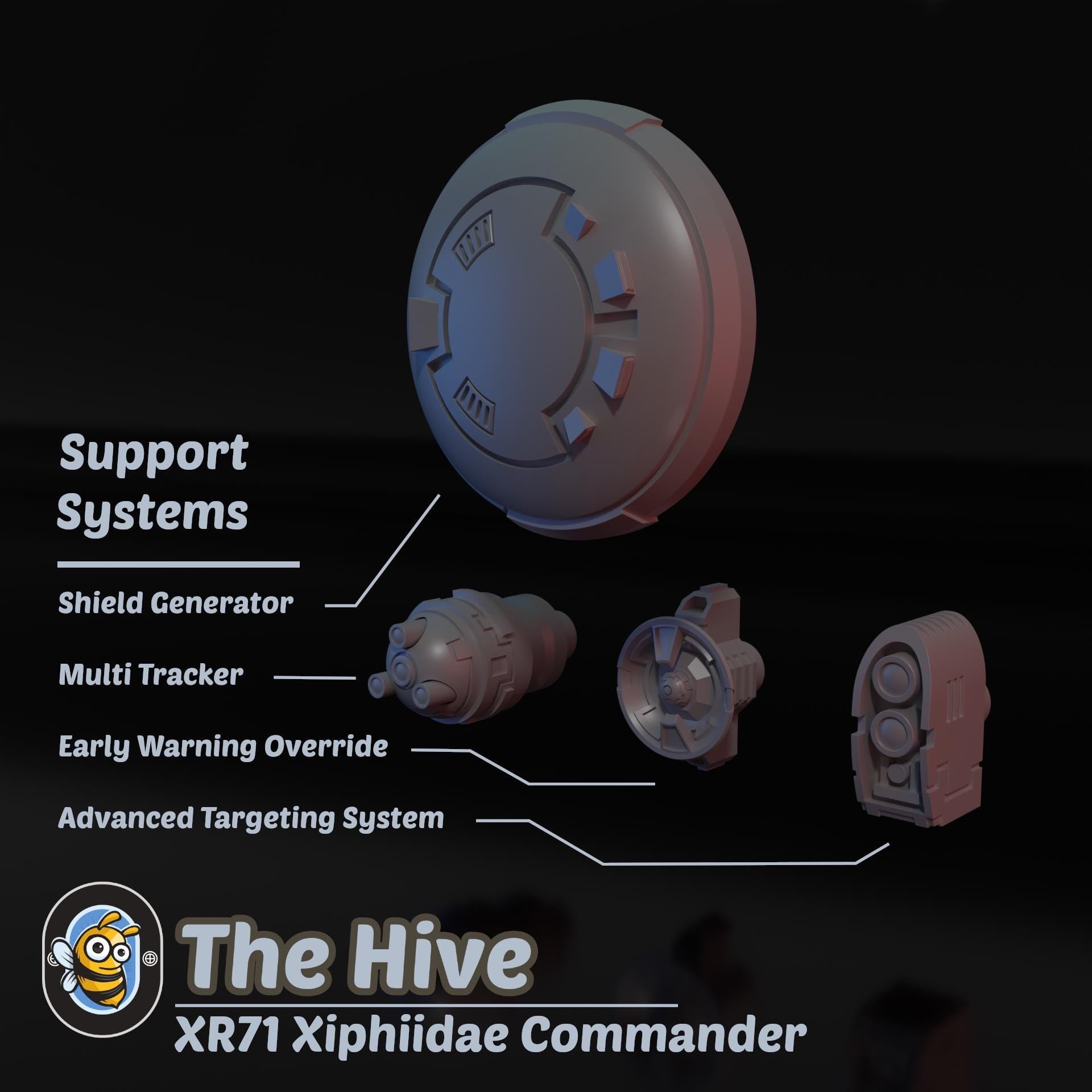 XR71 Xiphiidae Commander | Hivemind minis | Tabletop game | Wargame | 3D Printed miniatures