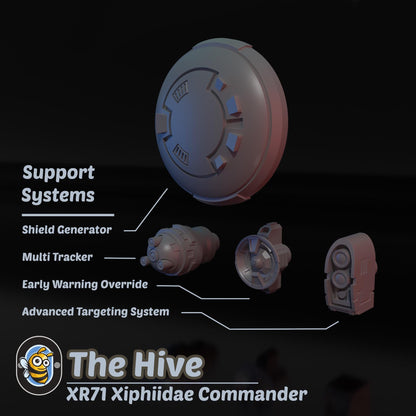 XR71 Xiphiidae Commander | Hivemind minis | Tabletop game | Wargame | 3D Printed miniatures