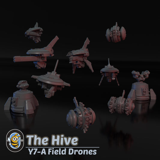 Y7-A Field Drones | Hivemind minis | Tabletop game | Wargame | 3D Printed miniatures