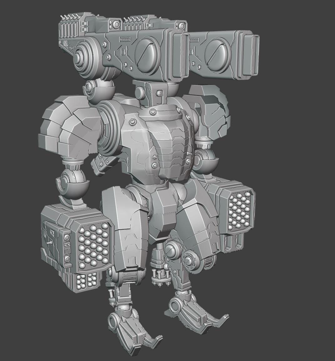 Thundercrash Droid | Hivemind minis | Tabletop game | Wargame | 3D Printed miniatures