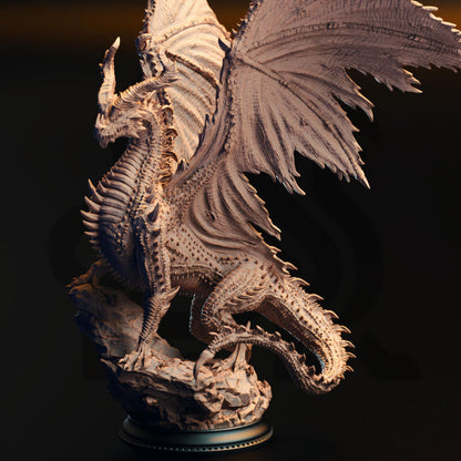 Ancient Black Dragon - Sovram the Betrayed | DM Stash | 3D printed | Tabletop Games | Dungeons and Dragons | Wargame