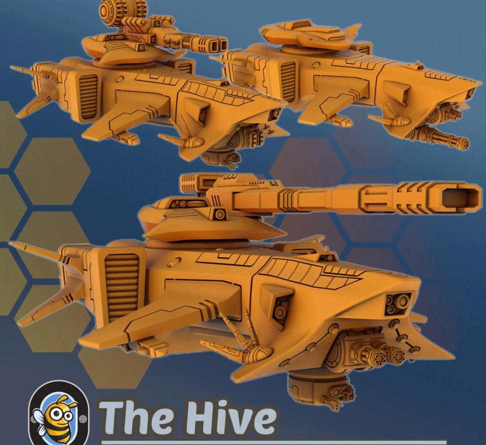 X-97A Tiburon Tank | Hivemind minis | Tabletop game | Wargame | 3D Printed miniatures