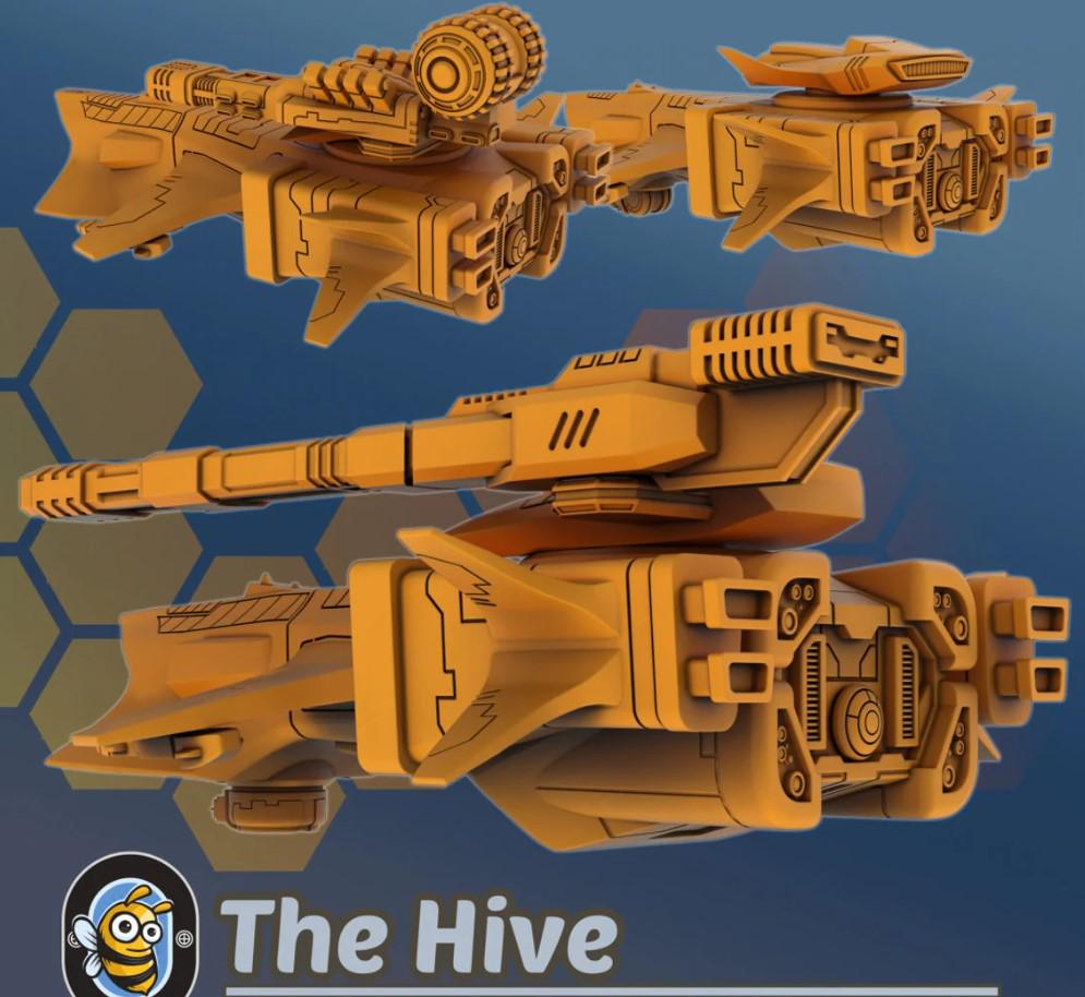 X-97A Tiburon Tank | Hivemind minis | Tabletop game | Wargame | 3D Printed miniatures