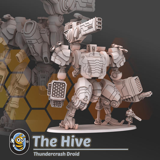 Thundercrash Droid | Hivemind minis | Tabletop game | Wargame | 3D Printed miniatures