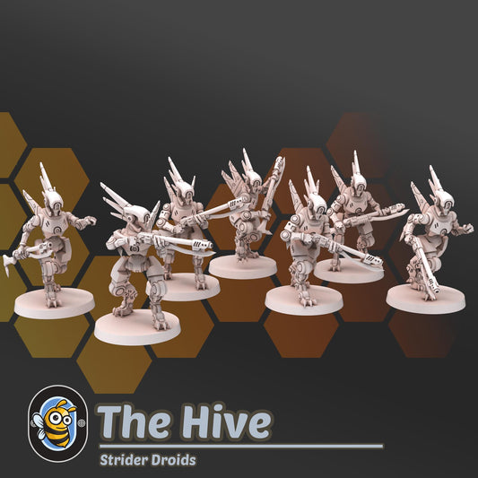 Strider Droids | Hivemind minis | Tabletop game | Wargame | 3D Printed miniatures