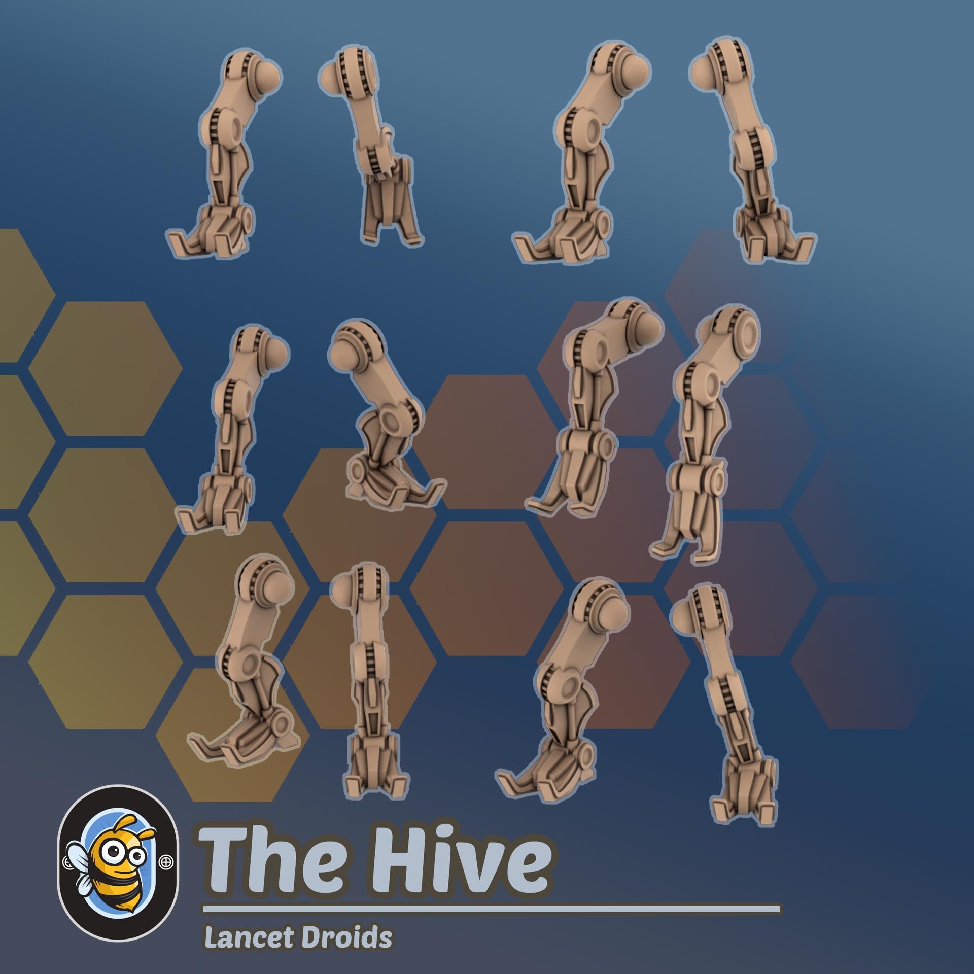 Lancet Droids | Hivemind minis | Tabletop game | Wargame | 3D Printed miniatures