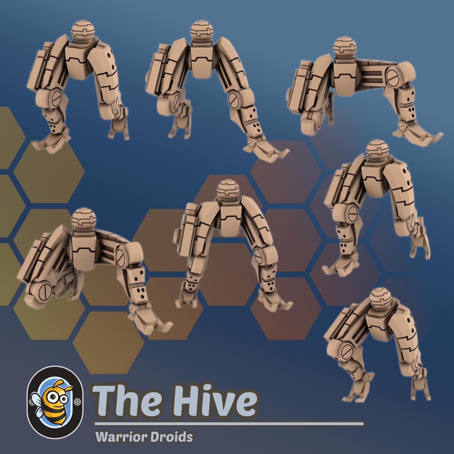 Burst Droids | Hivemind minis | Tabletop game | Wargame | 3D Printed miniatures