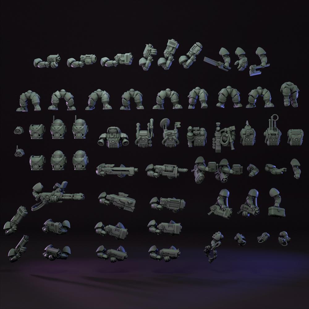 Droidkyn Dragoons| Hivemind minis | Tabletop game | Wargame | 3D Printed miniatures