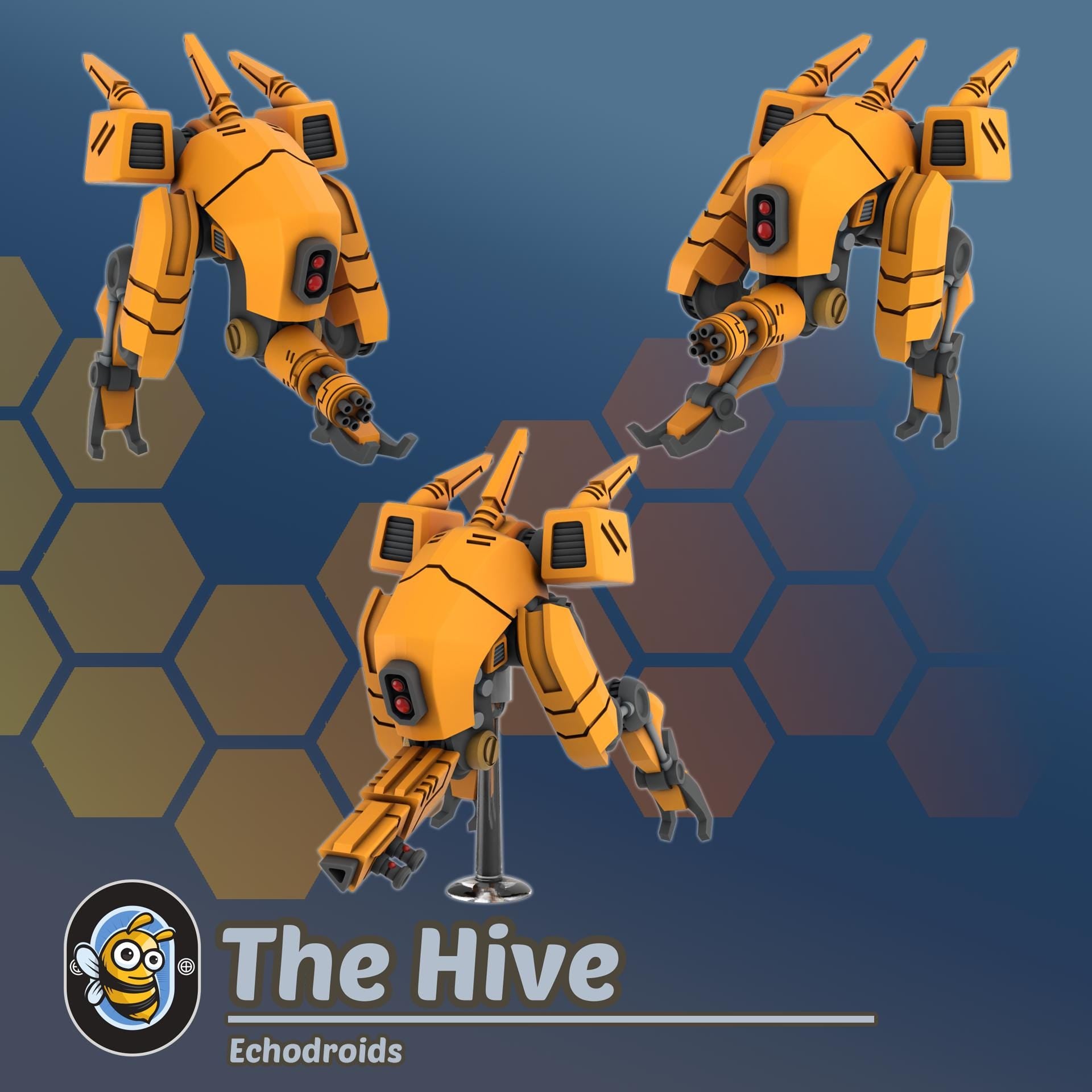 Echodroids | Hivemind minis | Tabletop game | Wargame | 3D Printed miniatures