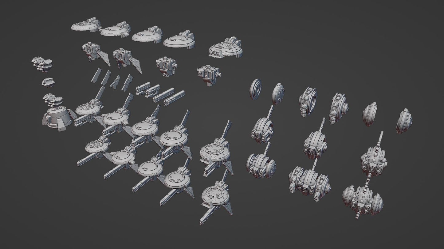 Y7-A Field Drones | Hivemind minis | Tabletop game | Wargame | 3D Printed miniatures