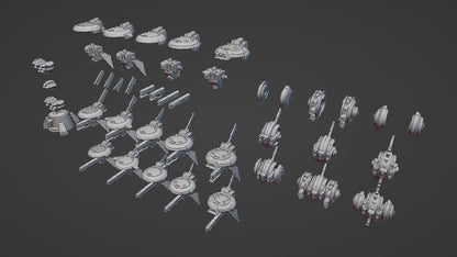 Y7-A Field Drones | Hivemind minis | Tabletop game | Wargame | 3D Printed miniatures