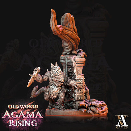 Archvillain Games : Agama Chameleons | 3D printed | Tabletop | Dungeons and Dragons | RPG | dnd | collectable