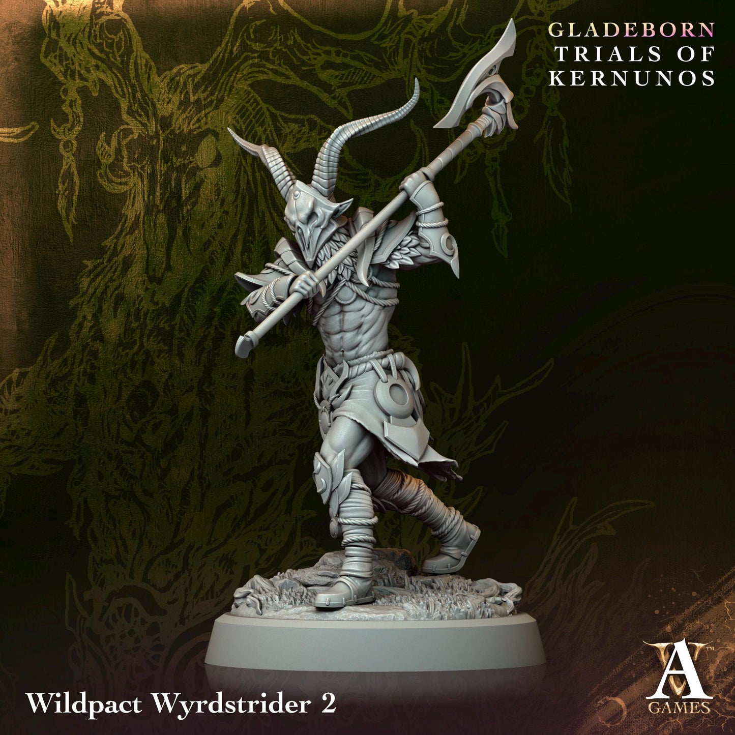 Archvillain Games : Wildpact Wyrdstrider - Trials of Kernunos | Tabletop Games 28 - 32 mm | Dungeons and Dragons | D&D | Wargame | RPG