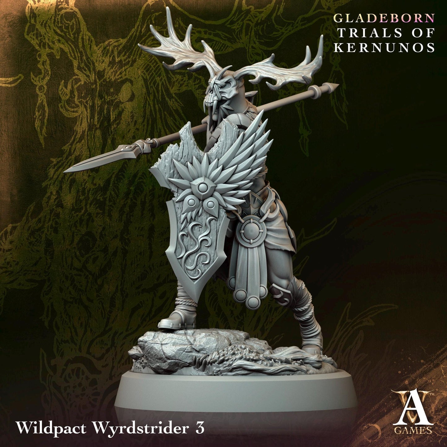 Archvillain Games : Wildpact Wyrdstrider - Trials of Kernunos | Tabletop Games 28 - 32 mm | Dungeons and Dragons | D&D | Wargame | RPG