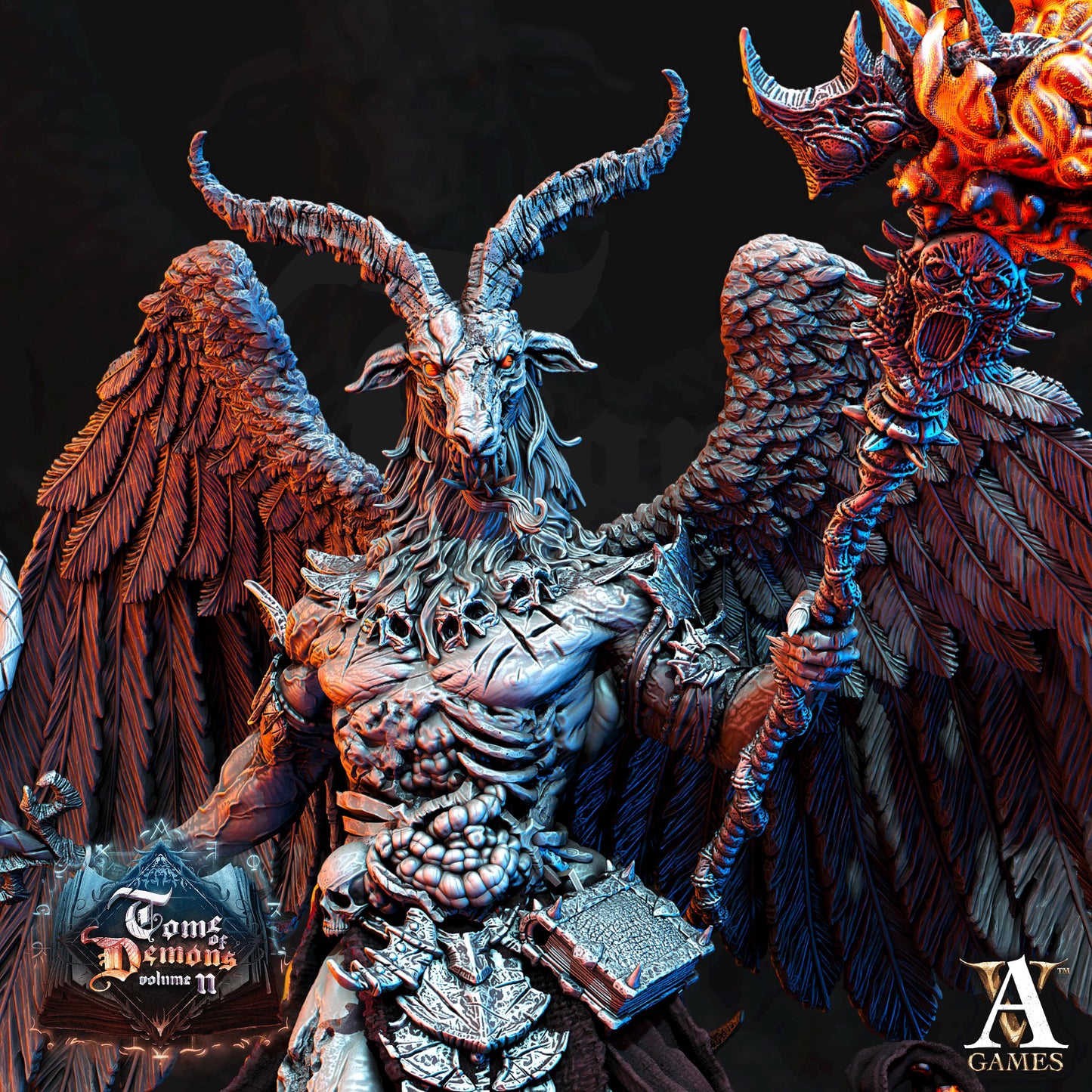 Archvillain Games : Adramal - Seneschal of Orcus | 3D printed | Tabletop | Dungeons and Dragons | RPG | dnd | collectable