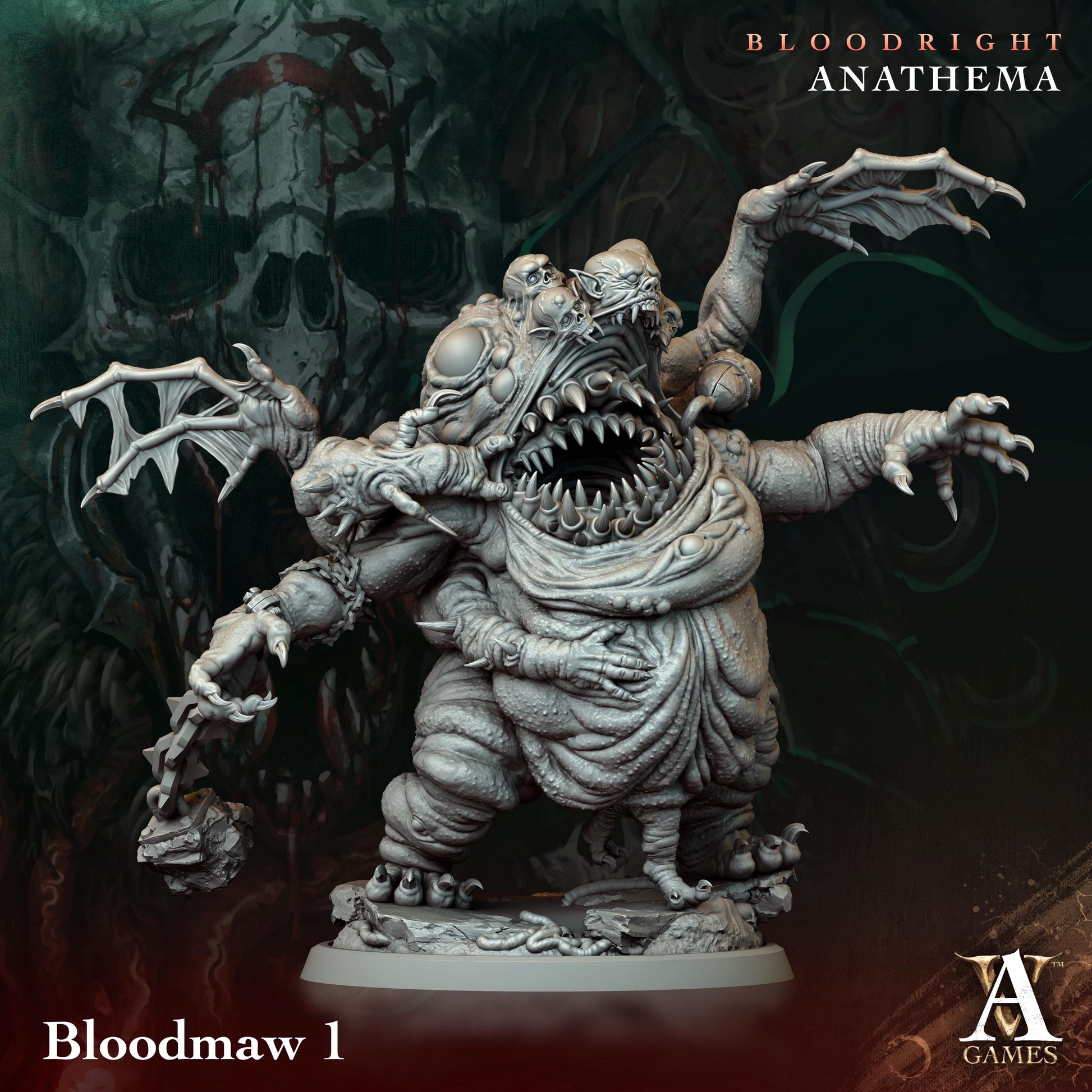 Archvillain Games : Bloodmaw | 3D printed | Tabletop Games | Dungeons and Dragons | Wargaming | collectable