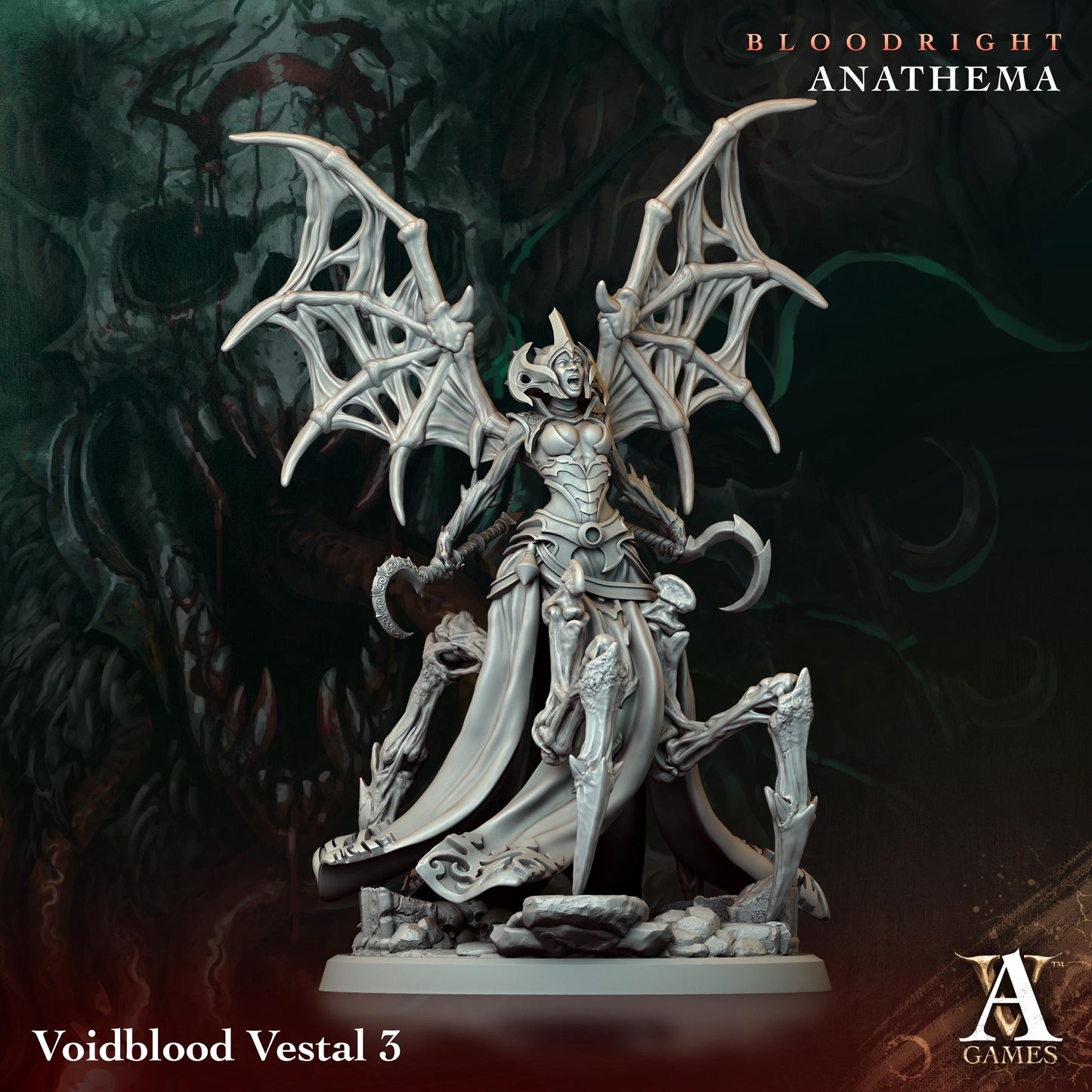 Archvillain Games : Voidblood Vestal | 3D printed | Tabletop | Dungeons and Dragons | RPG | dnd | collectable