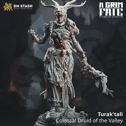 Goliath Druid Elder - Turak'tali | 3D printed miniature | Tabletop Games | Dungeons and Dragons | Wargaming