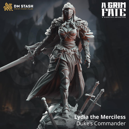 Male Human Knight - Lydia | Painting | 3D printed | D&D | Dungeons and Dragons | Gift | RPG | Tabletop | Wargaming | 32mm | DM Stash