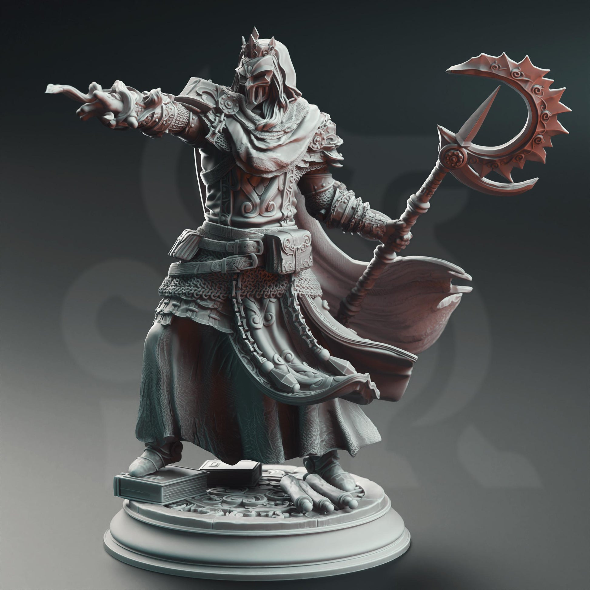 Male Human Knight Bastian | Painting | 3D printed | D&D | Dungeons and Dragons | Gift | RPG | Tabletop | Wargaming | 32mm | DM Stash