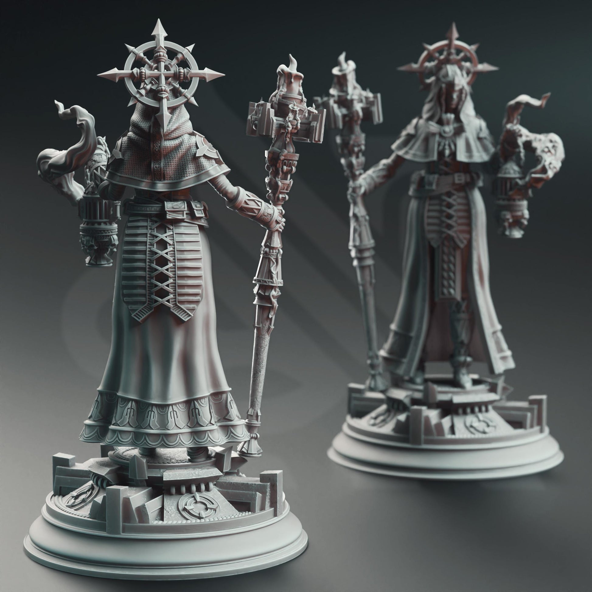 Female Human Cleric - Amelie | Painting | 3D printed | D&D | Dungeons and Dragons | Gift | RPG | Tabletop | Wargaming | 32mm | DM Stash