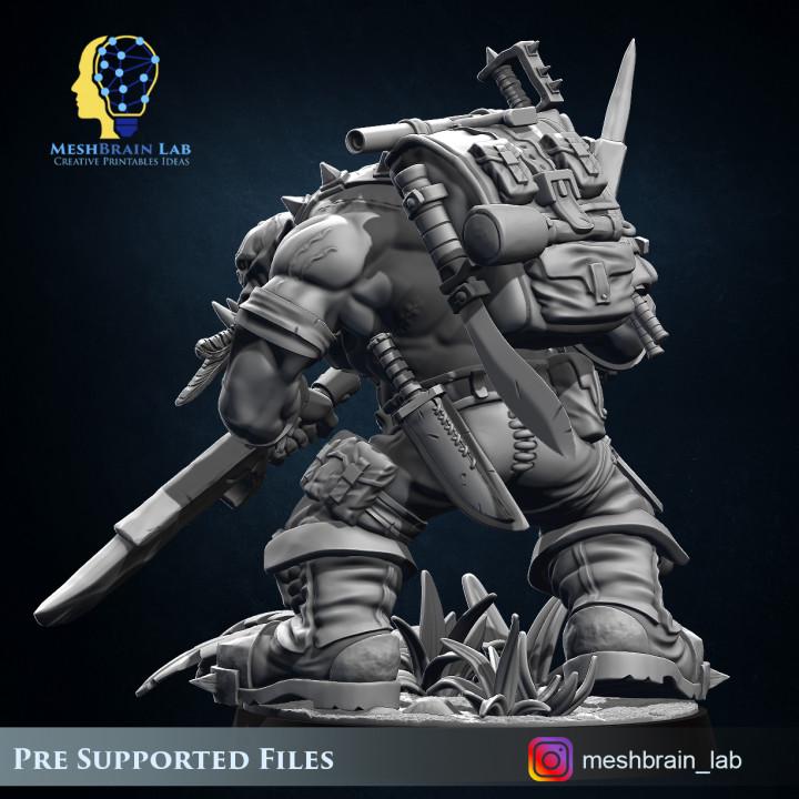 Ork Commando Slayer | Wargaming | Tabletop | 3D printed miniature | OPR compatible