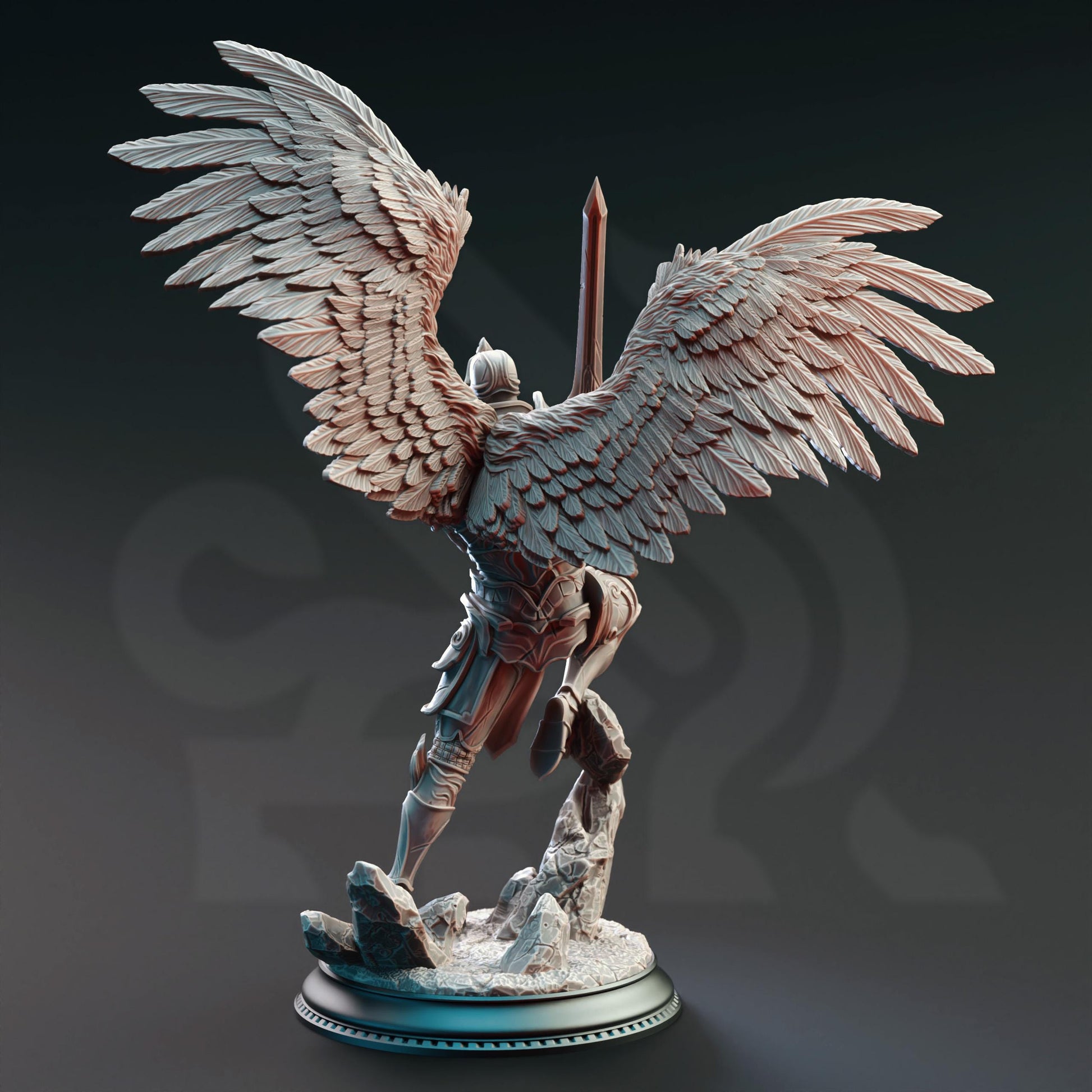Ascended Commander Knight - Lydia the Merciless | 3D printed miniature | Tabletop Games | Dungeons and Dragons | Wargaming