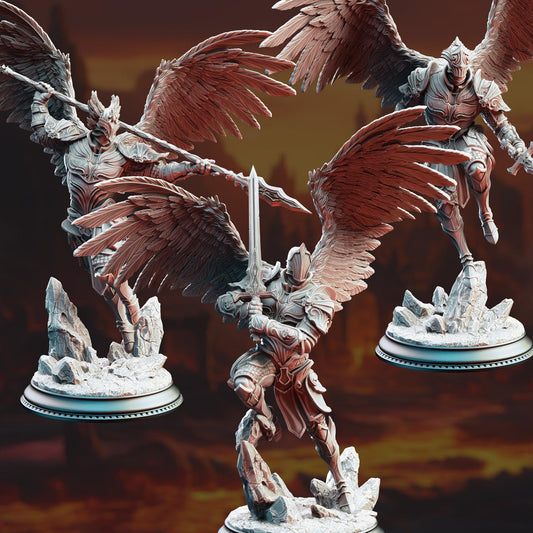 Ascended Commander Knight - Lydia the Merciless | 3D printed miniature | Tabletop Games | Dungeons and Dragons | Wargaming