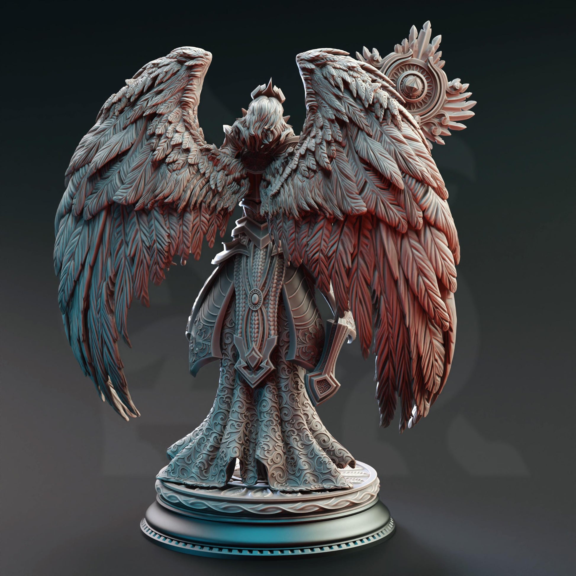 Aasimar Angelic Cleric - Elysia | 3D printed miniature | Tabletop Games | Dungeons and Dragons | Wargaming