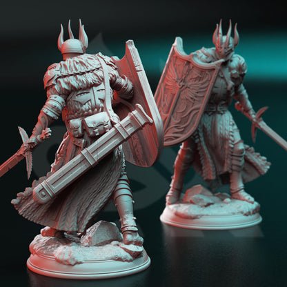 Divine Paladin of Conquest - Caedes | 3D printed miniature | Tabletop Games | Dungeons and Dragons | Wargaming