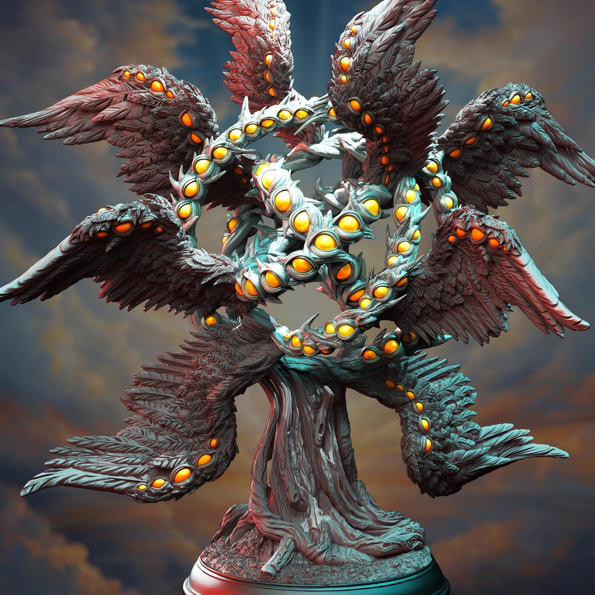 Angel of a Thousand Eyes - Erathis | 3D printed miniature | Tabletop Games | Dungeons and Dragons | Wargaming
