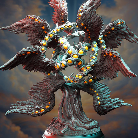 Angel of a Thousand Eyes - Erathis | 3D printed miniature | Tabletop Games | Dungeons and Dragons | Wargaming
