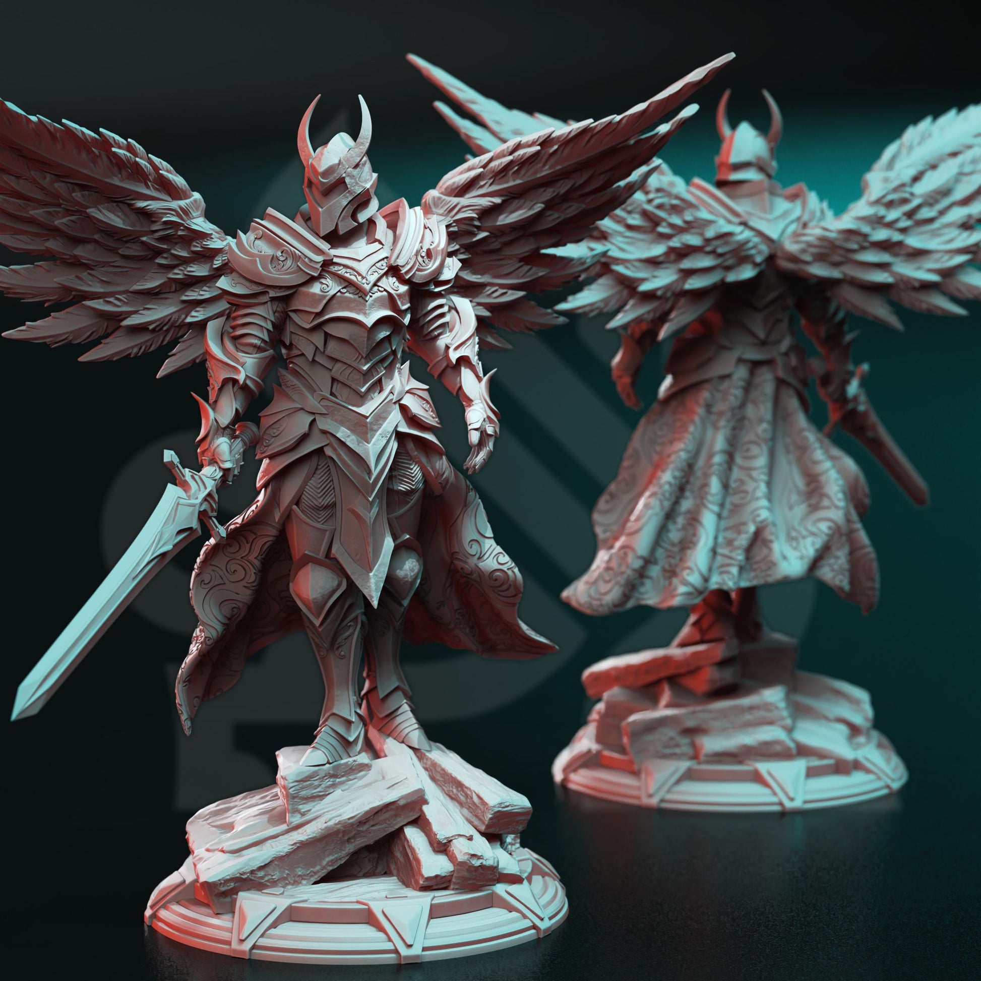 Arch Angel of Justice - Syelros | 3D printed miniature | Tabletop Games | Dungeons and Dragons | Wargaming