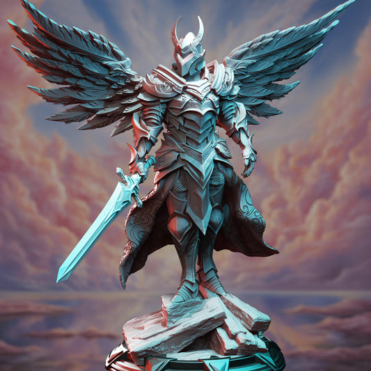 Arch Angel of Justice - Syelros | 3D printed miniature | Tabletop Games | Dungeons and Dragons | Wargaming