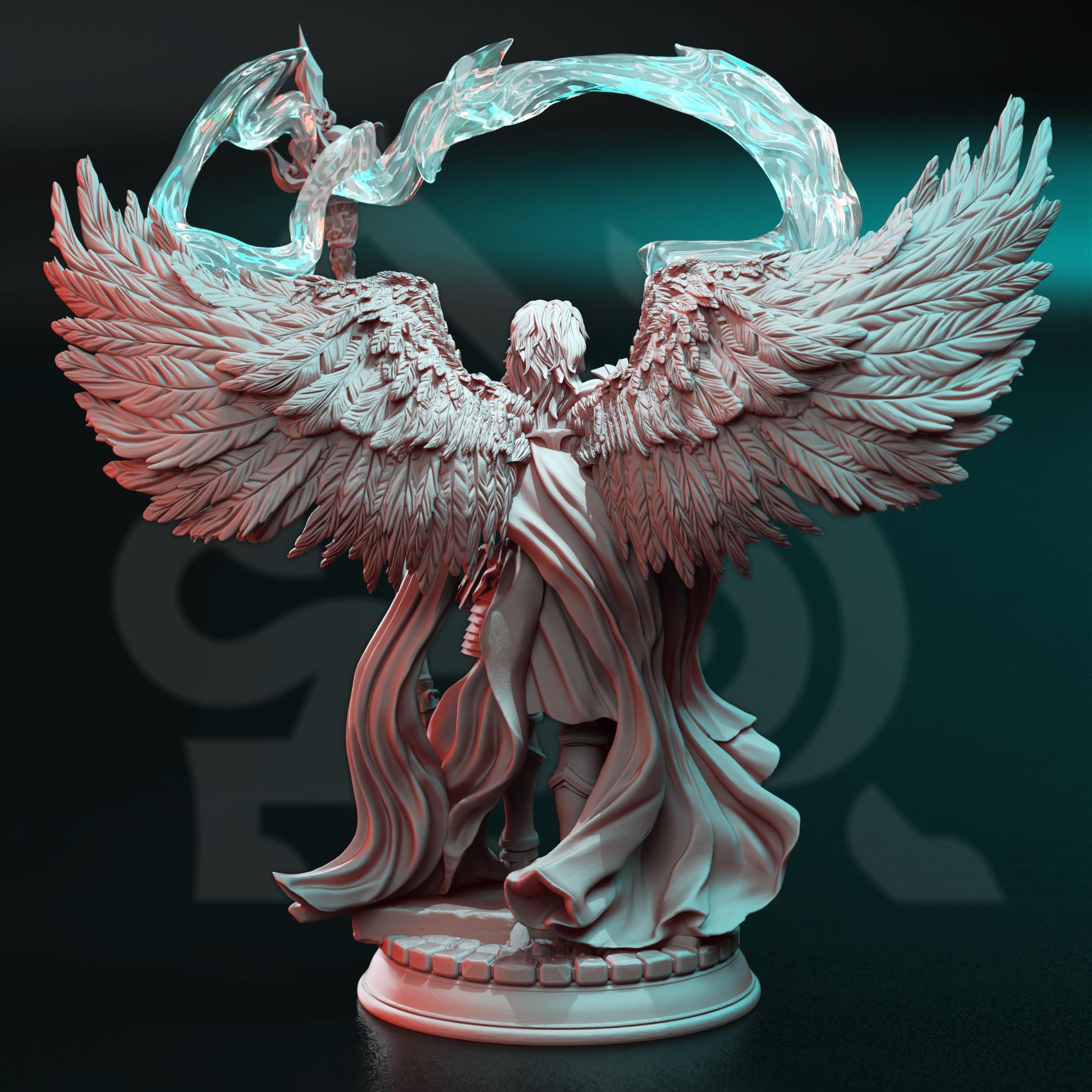 Arch Angel Tharaves | 3D printed miniature | Tabletop Games | Dungeons and Dragons | Wargaming