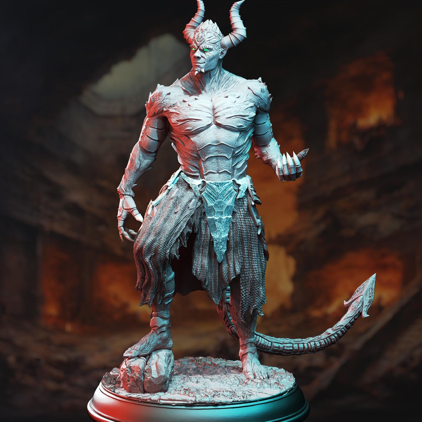 Tiefling Devil The Converted | Painting | 3D printed miniature | Tabletop Games | Dungeons and Dragons | Wargaming